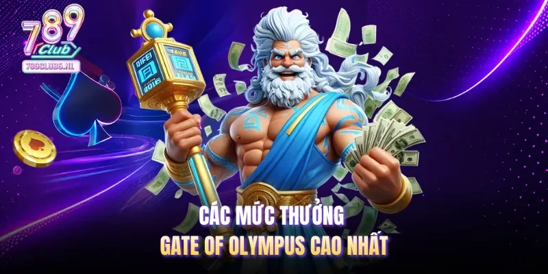 Các mức thưởng Gate of Olympus cao nhất